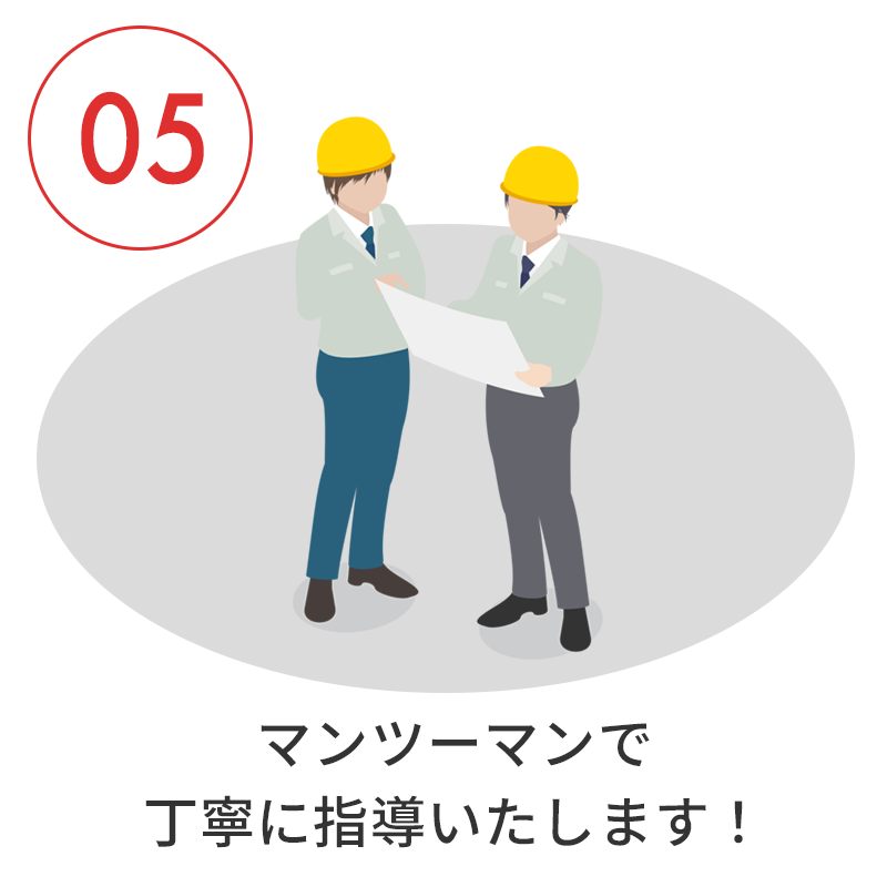 マンツーマンで丁寧に指導いたします！